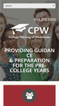 Mobile Screenshot of collegeplanningofwestchester.com